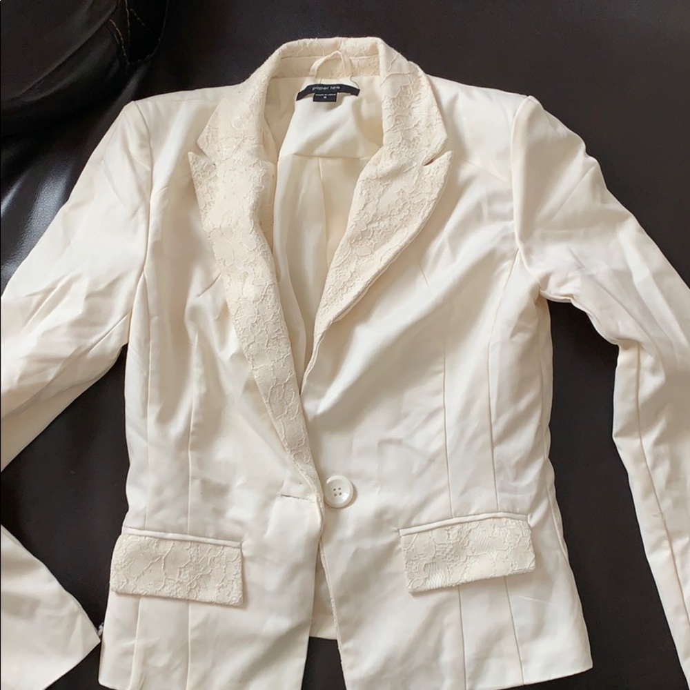 Cream blazer